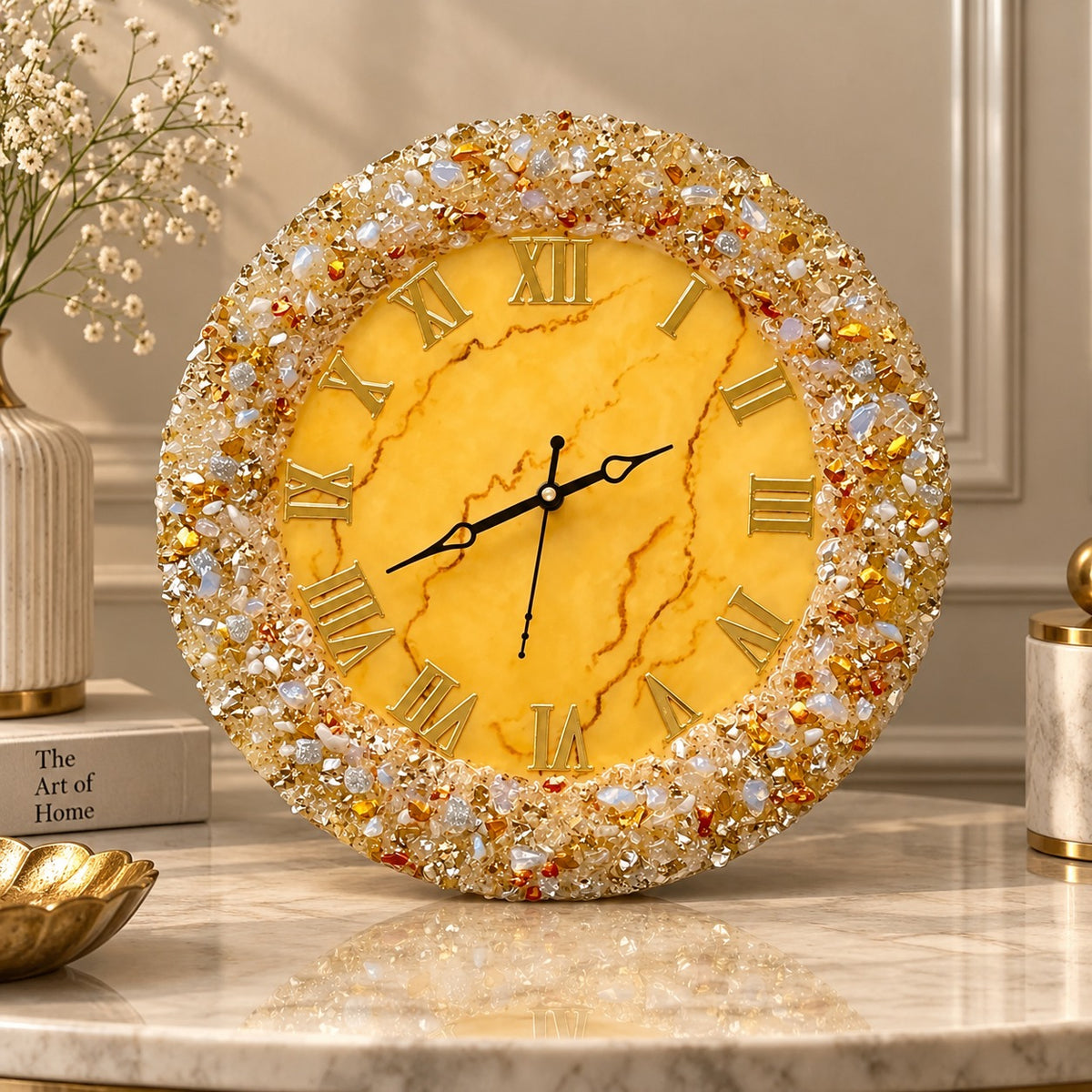 Sunstone Luxury Resin Wall Clock
