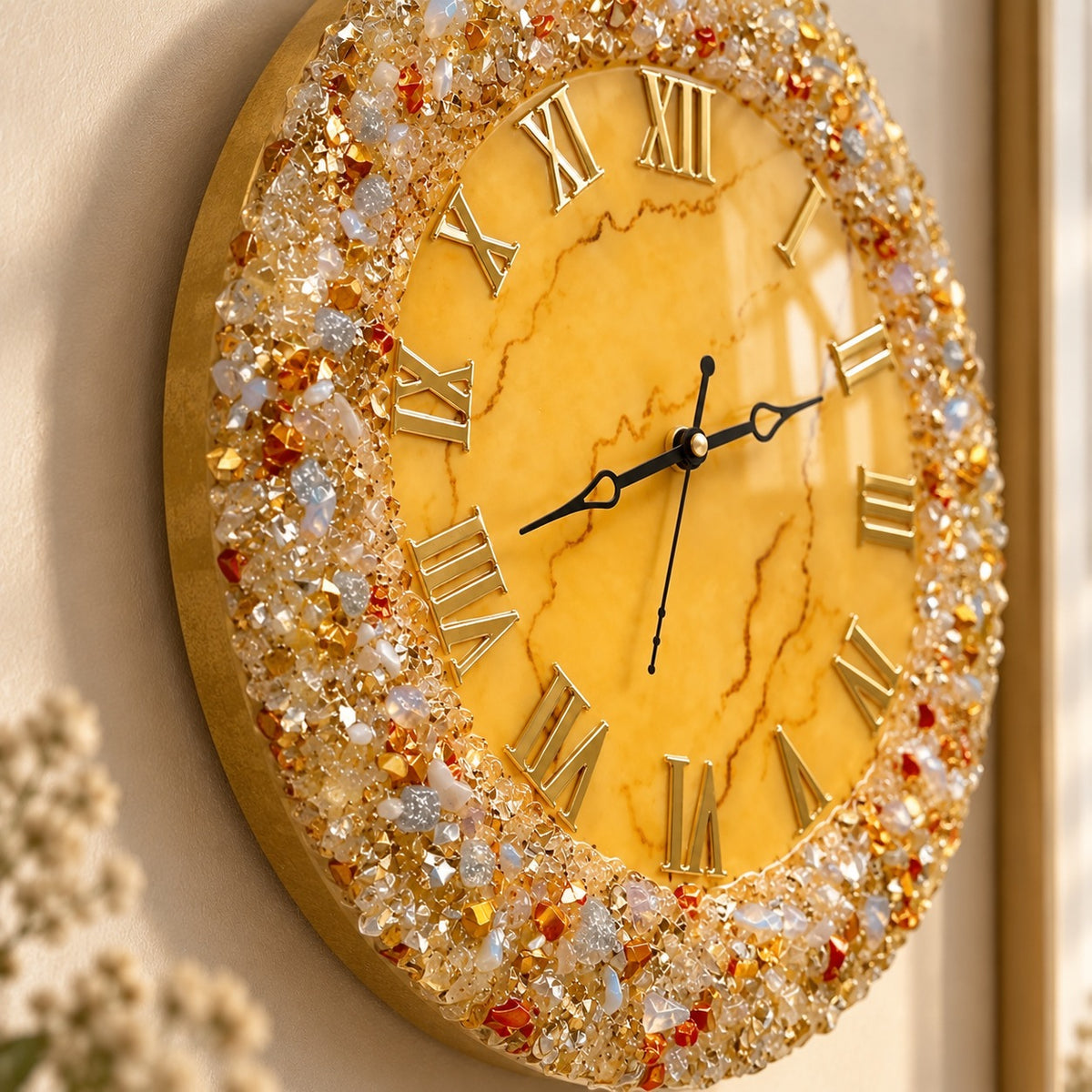 Sunstone Luxury Resin Wall Clock