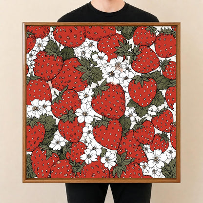 Square Serving Tray, Holiday Berry Tray, Christmas Ottoman Tray, Coffee Table Tray, Handmade Resin Wood Decor