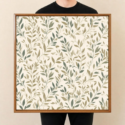Square Serving Tray, Botanical Leaf Tray, Ottoman Coffee Table Tray, Handmade Resin Wood Tray, Nature Home Decor